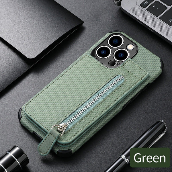 Blue Cards Wallet Leather Phone Case For Iphone 14 Plus 13 12 Mini 11 Pro Max X Xs Xr Men Luxury Business Purse Card Holder Cover  Phone Case With Card Sleeve Men Phone Case