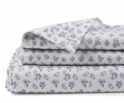 Printed Linen Sheet Set – 100% Linen Bedding