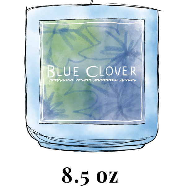 Blue Clover Candle bougie parfumée by Flowering Pharmacy®