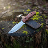 D2 Hunting Knife Blue Creek | Leather Sheath