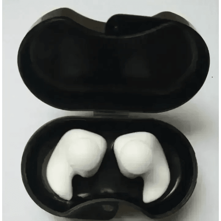 Blue Silicone Water Sports Earplugs Hypoallergenic