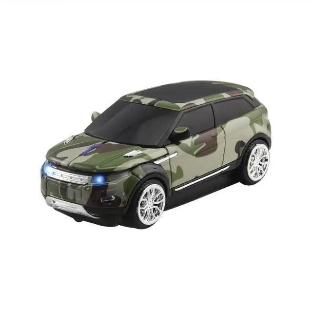 Blue Wireless Optical Mouse Sports Car Shaped Mouse 1600 DPI Office School Mice For Computer And Laptop Comfortable For Every Use