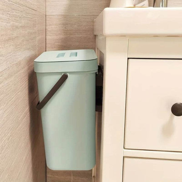 Space Saving Trash Can with Silent Lid
