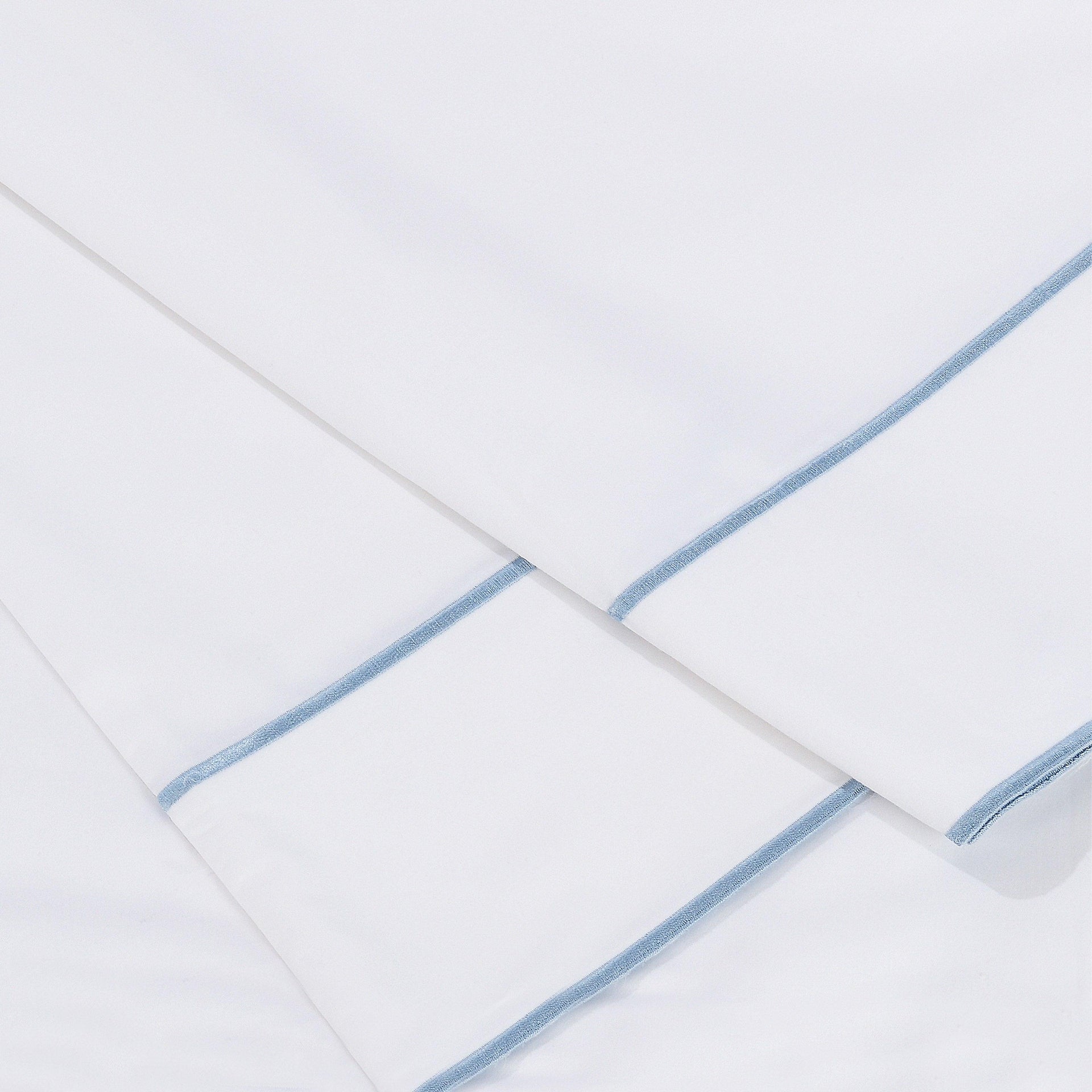 600 Thread Count Framed Sateen Embroidered Cotton Pillowcase Pair