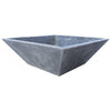 Bluestone Marble Natural Stone Fire Pit - Honed-Matte / (W)24" (L)24" (H)8" / Marble
