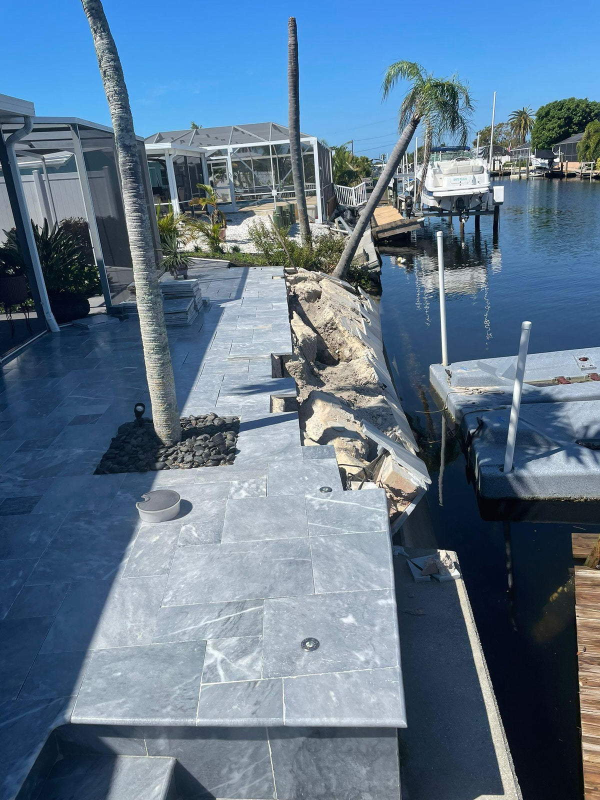 Bluestone Marble Leather Pavers