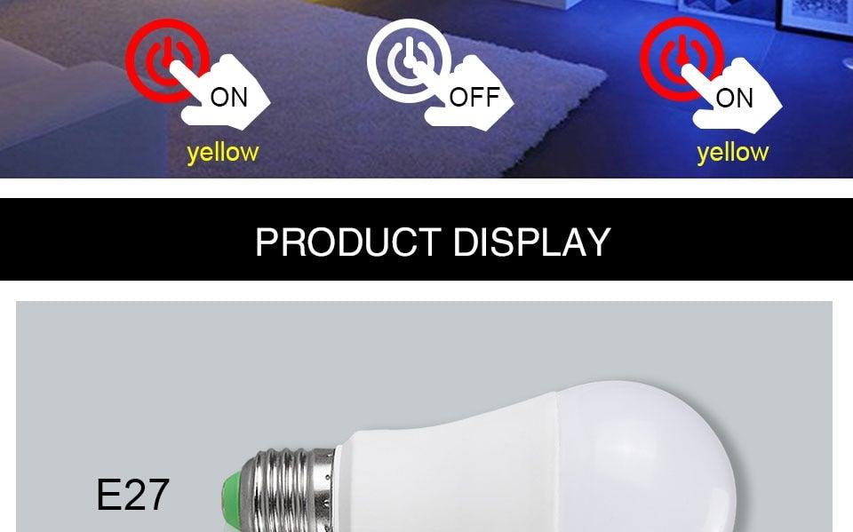 Bluetooth E27 LED Bulb RGB Smart Light Bulbs 15W B22 RGBW RGBWW Lampada Colorful Dimmable Phone APP Control LED Lamp For Home WiFi & Bluetooth 5.0, Compatible w/ Alexa & Google Without Hub, Dimmable, Music Sync, Schedules, Color Changing Light Bulb RGBW