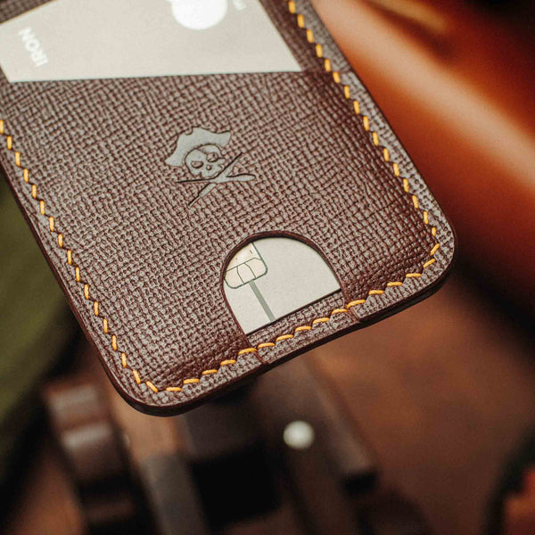 Minimalist Leather Wallet - Boatswain v4 | Slim Card Holder | EDC Pirate Goods