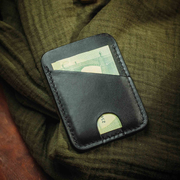 Minimalist Leather Wallet - Boatswain v4 | Slim Card Holder | EDC Pirate Goods