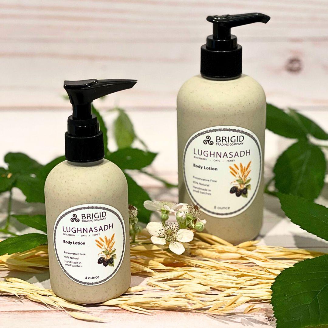 Lughnasadh Natural Body Lotion – Blackberry, Oats & Honey, Paraben-Free