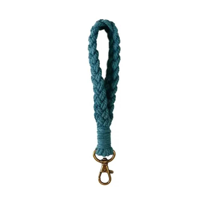 Boho Handmade Wristlet Bracelet Keyring