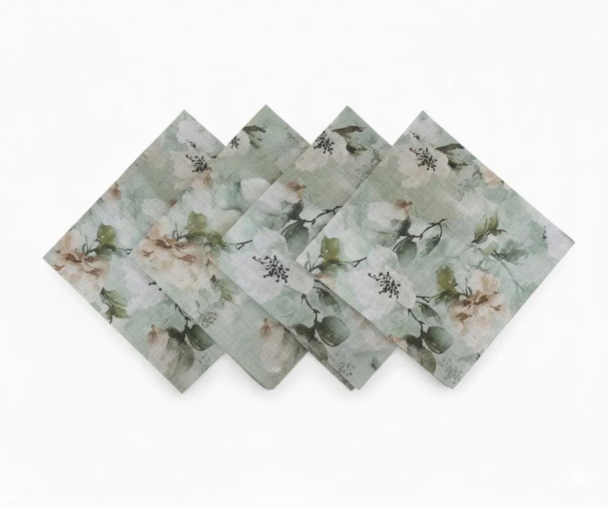 Print Napkins - Linen Dinner Napkins