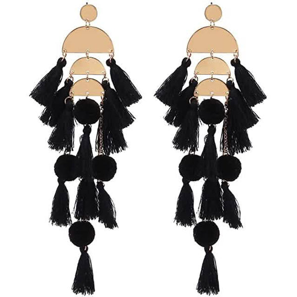 Boho Long Tassel Fringe Earrings