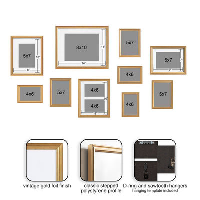 Adlynn Glam Wall Picture Frame Set