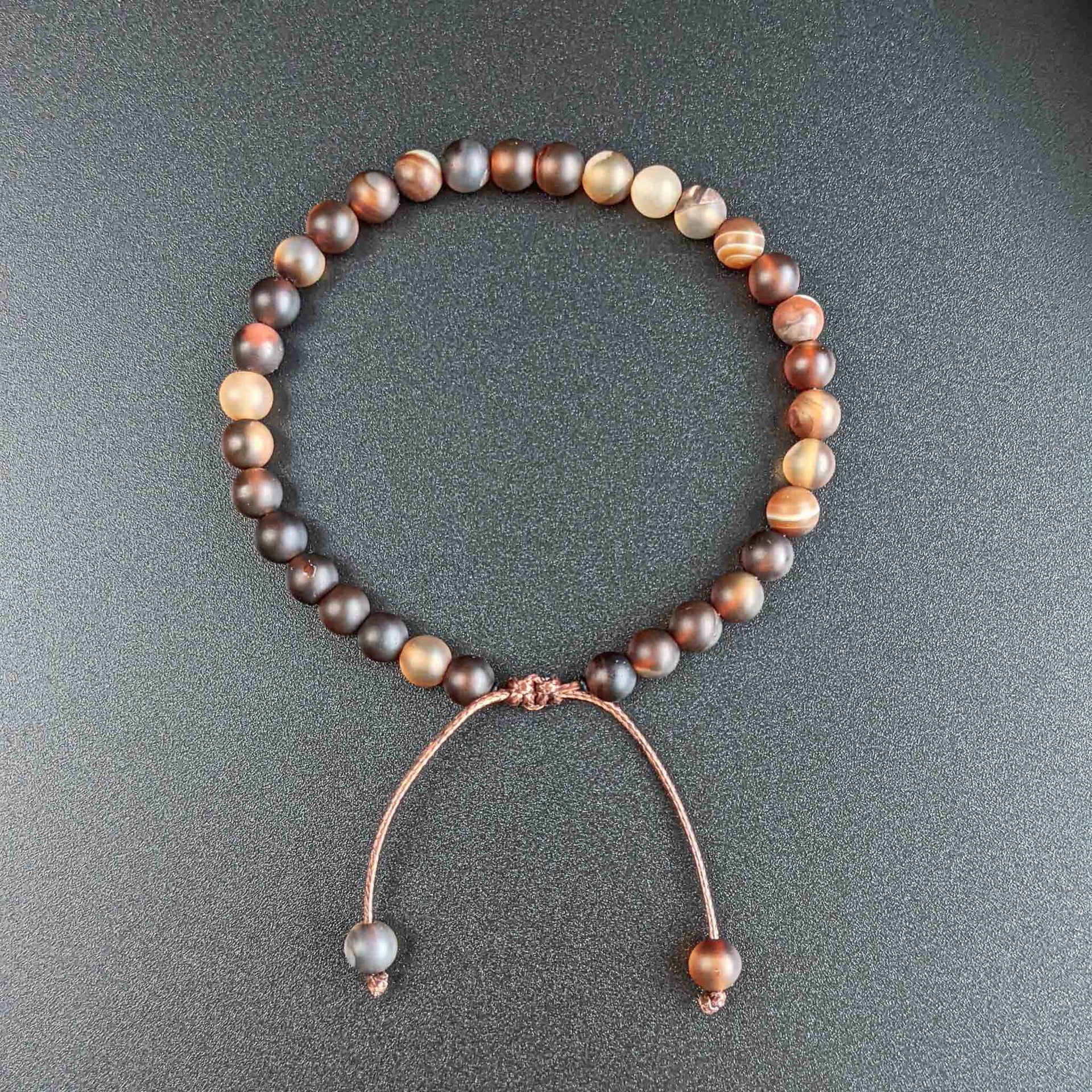 Coffee Agate Tasbih Bracelet | Men's Misbaha - 33 Beads, 5mm