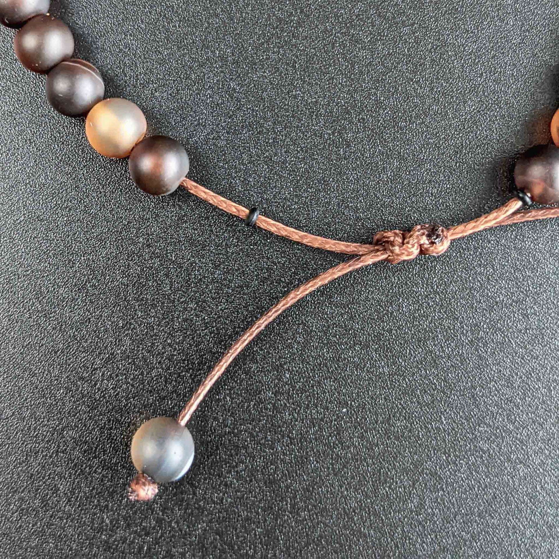 Coffee Agate Tasbih Bracelet | Men's Misbaha - 33 Beads, 5mm