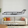 CRJ200 Metal Aircraft Wall Art - NCP0321 - 19.3" - 49 cm