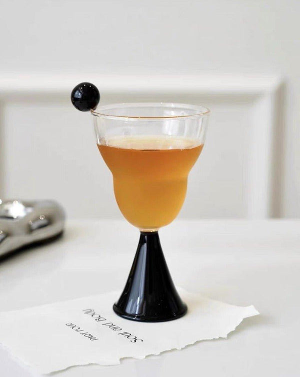 Hand Blown Bonbon Martini Glasses - Unique Whimsical Eclectic Coloured Cocktail Glasses