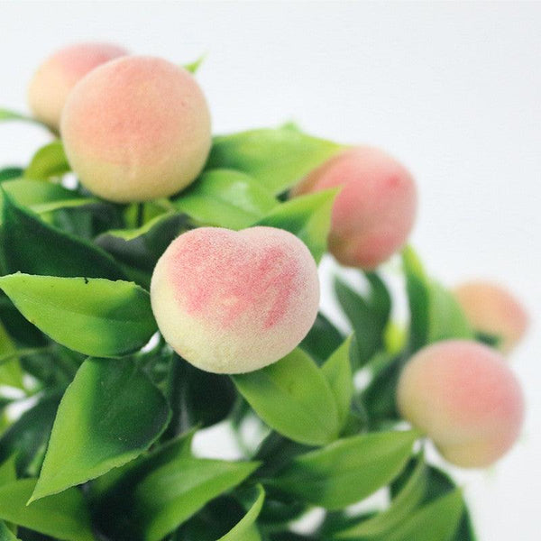 Bonsai Artificial Bonsai Fake Tree Yellow Foam Fruit Potted For Home Decoration Accessories Wedding Decor