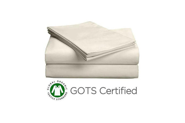Upgraded Bonus! Organic Cotton Sateen Sheet Set - Gifts for You 'n Me