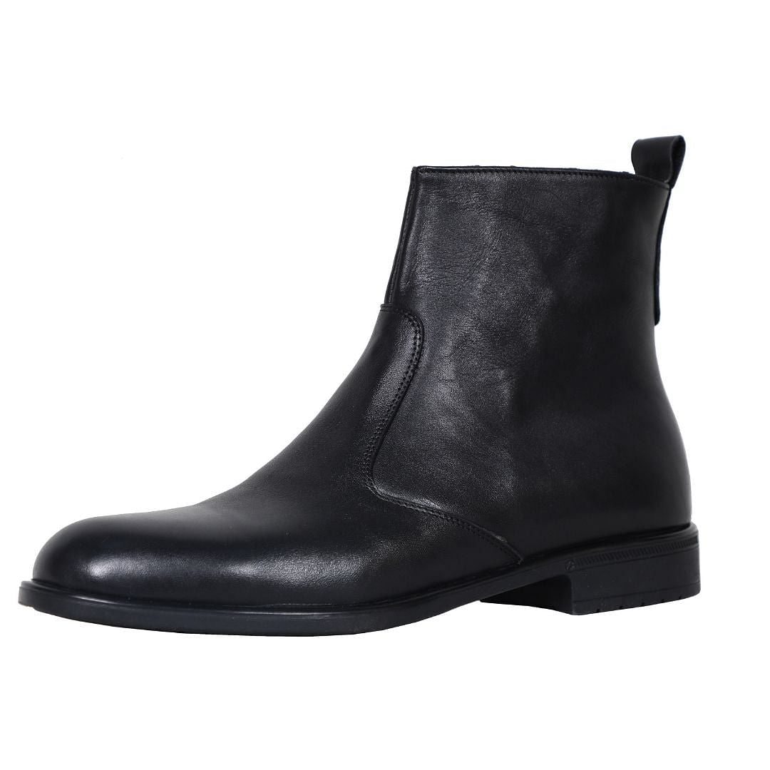 The Chiaru - Men's Italian Leather Dress Boots With Zipper (Signature collection)