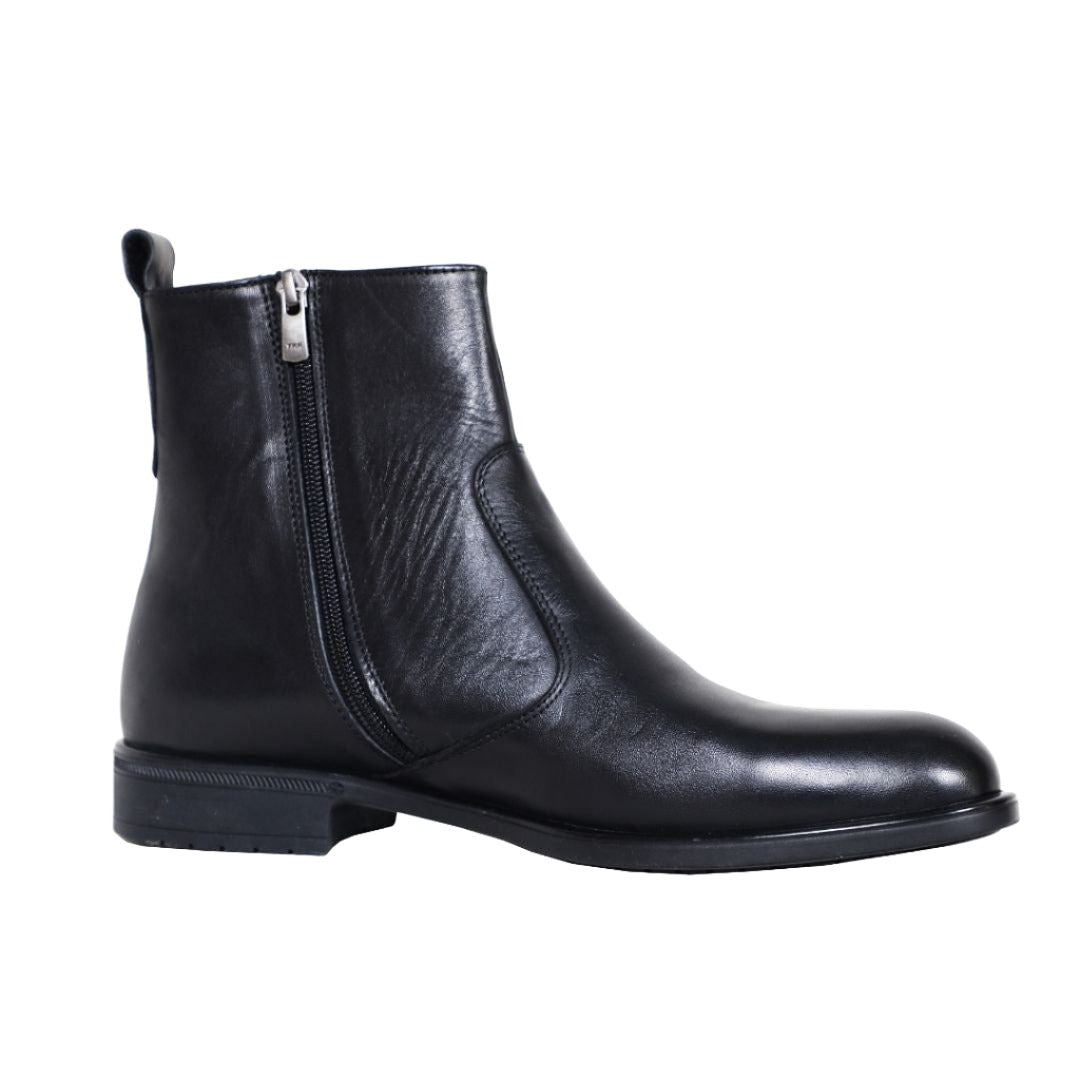 The Chiaru - Men's Italian Leather Dress Boots With Zipper (Signature collection)