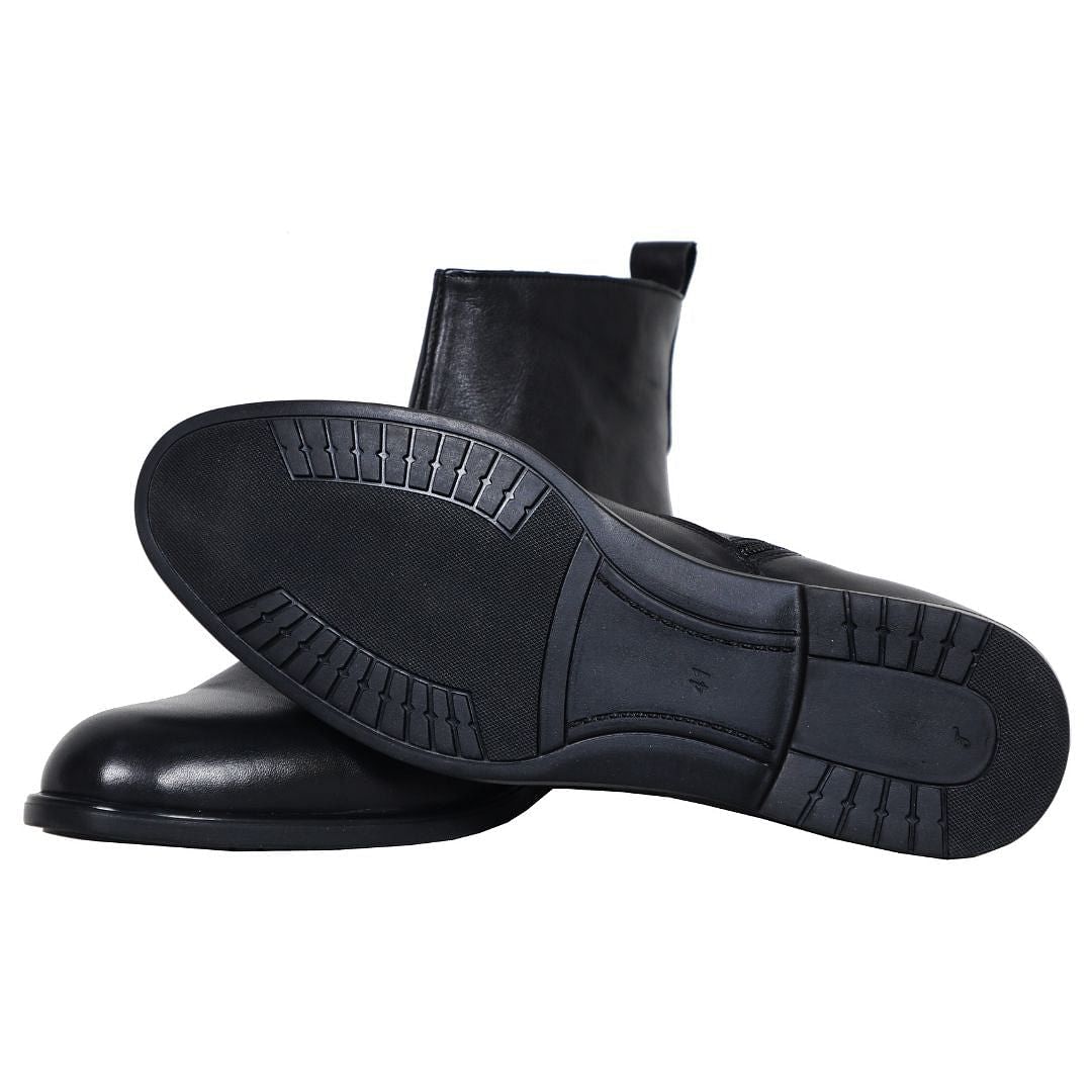 The Chiaru - Men's Italian Leather Dress Boots With Zipper (Signature collection)