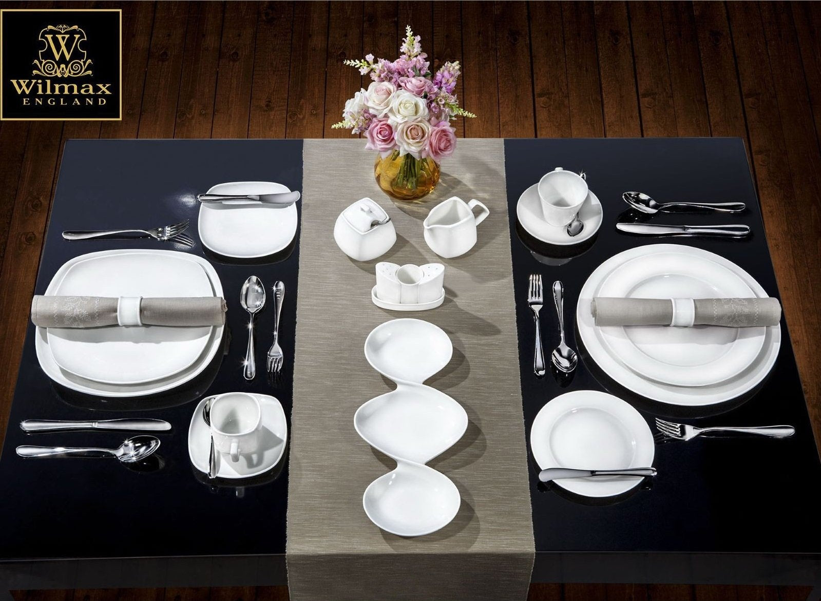 Set Of 12 Professional Rolled Rim White Dessert Plate 7