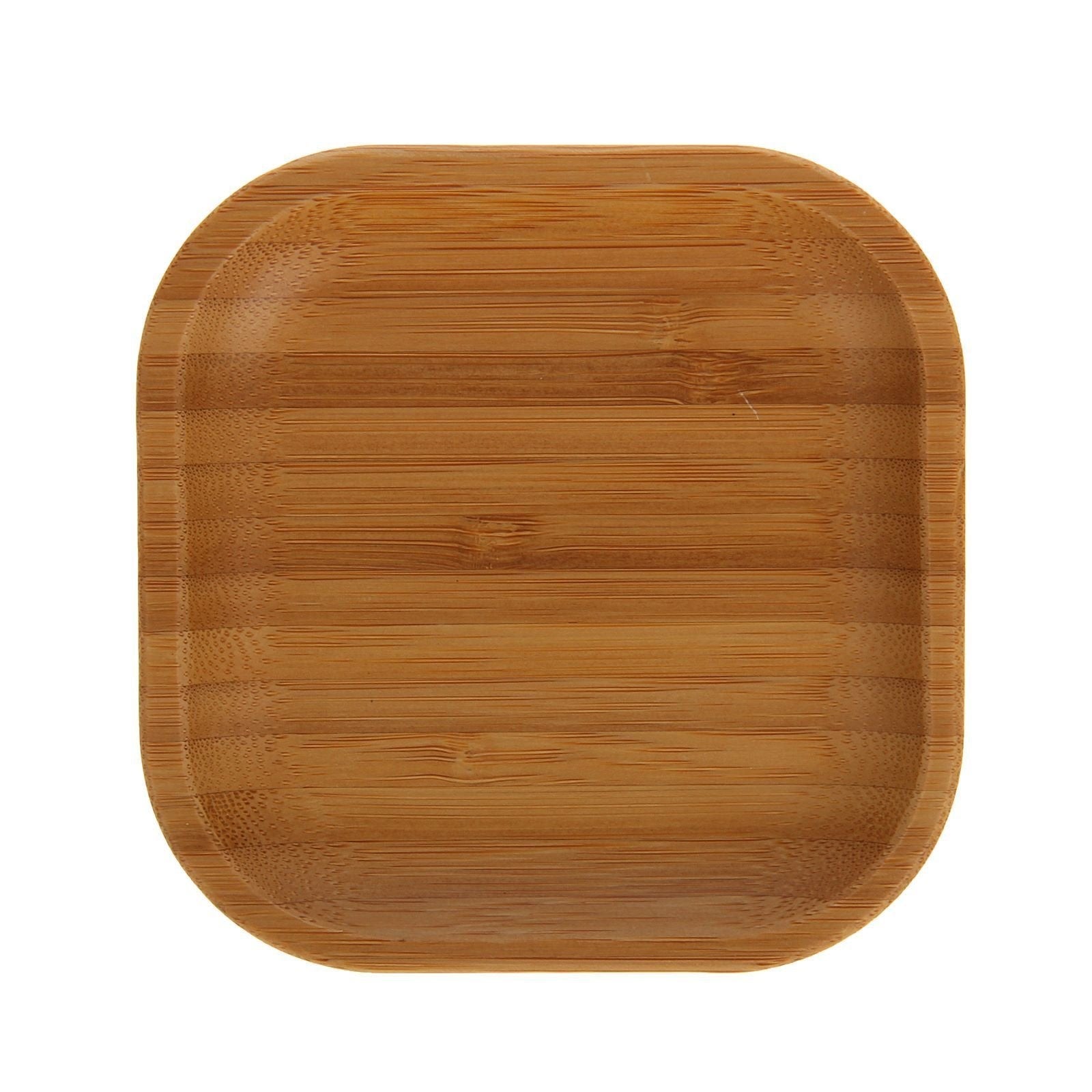 Set Of 12 Bamboo Square Plate 4