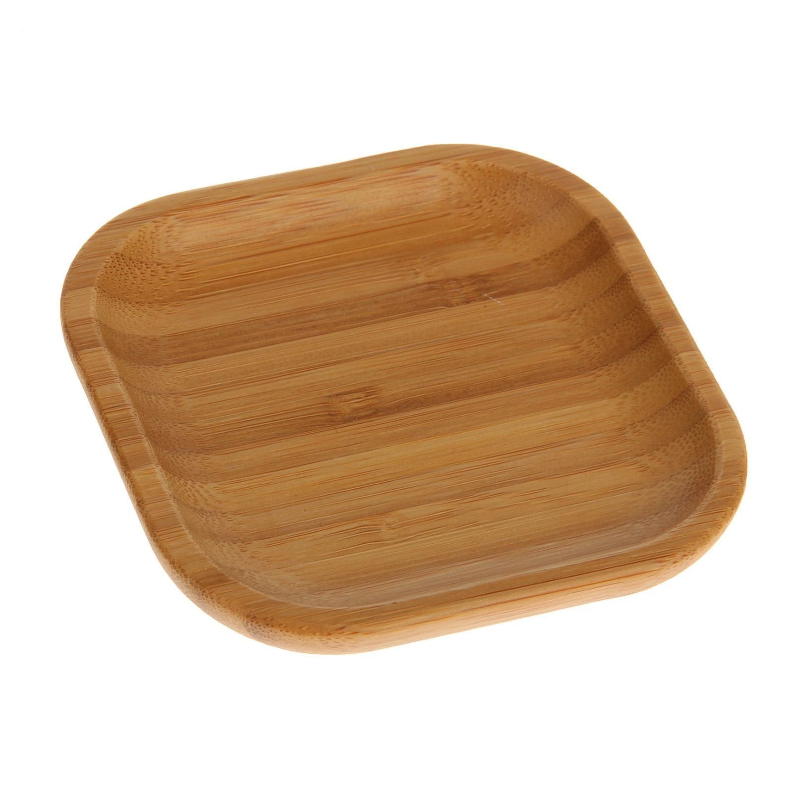 Set Of 12 Bamboo Square Plate 4