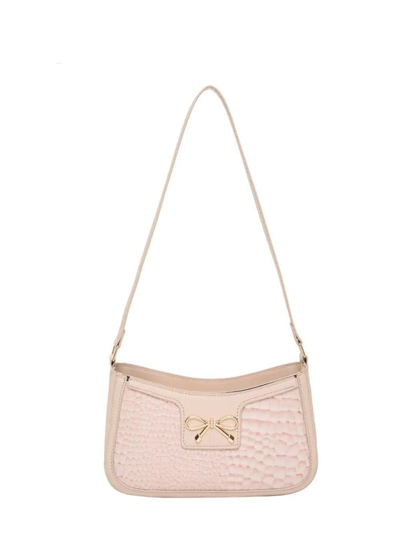 Bow PU Leather Shoulder Bag