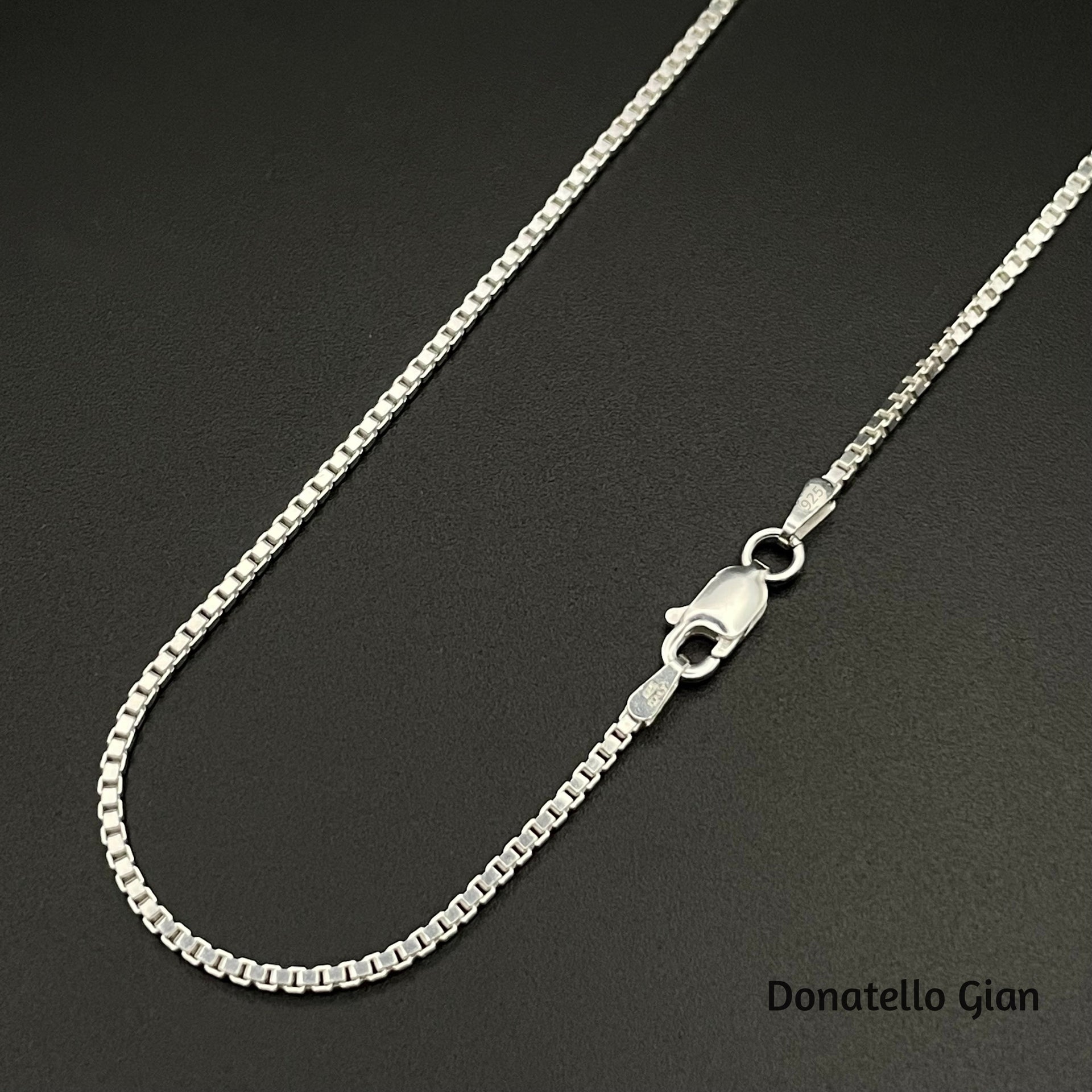 Sterling Silver 925 Box Chain 1.5MM, 16