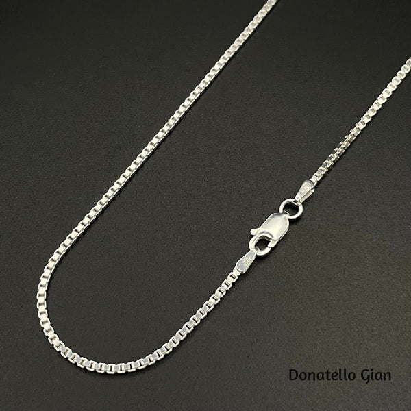 Sterling Silver 925 Box Chain 1.5MM, 16