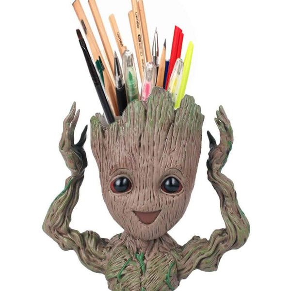 Boxod Treeman Baby Groot Succulent Flower Pot with Hole Pen Holder