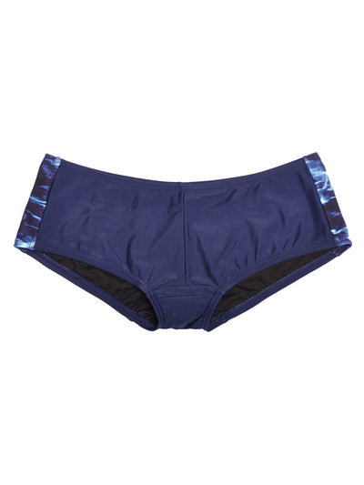 Women's Camo Swim Boyshort - Marlin Navy Hunting Bikini Bottom - Wilderness Dreams