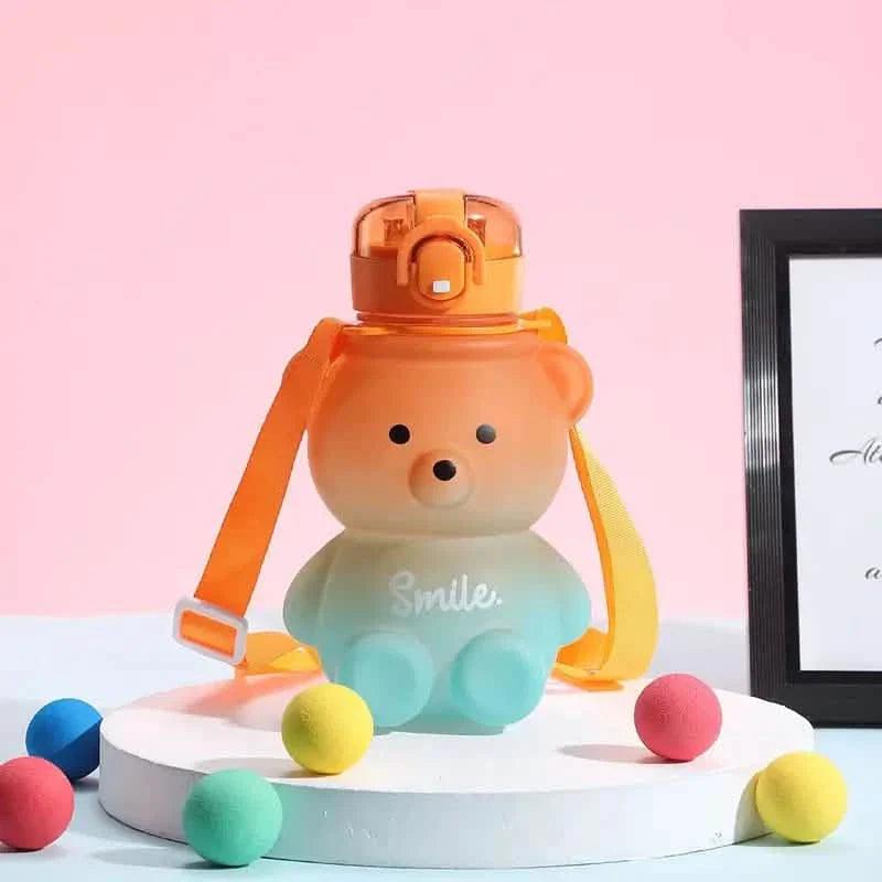 BPA-free Kawaii Bear Straw Water Bottle