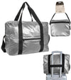 Boarding Pass Recycled Metallic Foldable & Packable Pouch Duffel Travel Bag