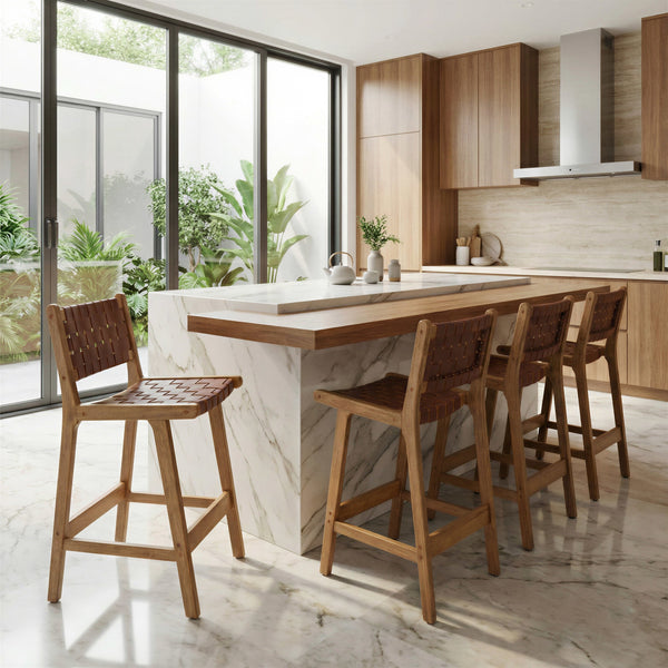 Feder Counter Stool (Set of 2) Brown