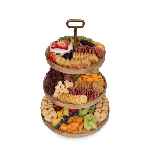 Tapas 3 Tier Serving Tray Picnic Time Family of Brands