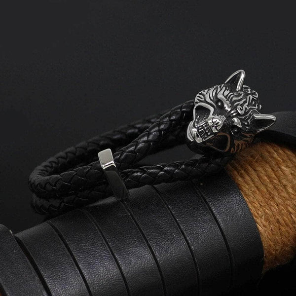 Vikings Wolf Stainless Steel Bracelet Ancient Treasures