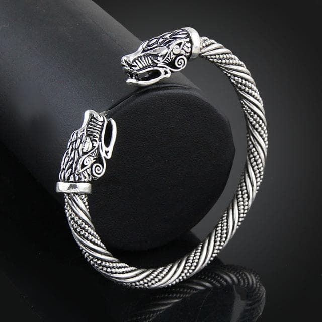 Vikings Geri & Freki Bangle Bracelet