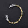 Viking Stainless Steel Oath Arm Ring - Golden