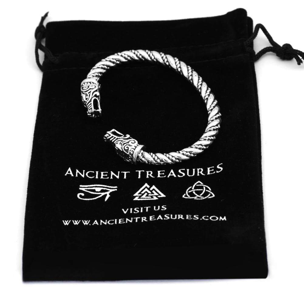 Vikings Geri & Freki Bangle Bracelet