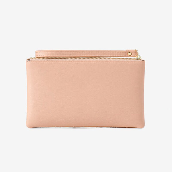 Brand Wristband Rivet Plaid Women Wallets Pu Leather Phone Pocket Card Holder Ladies Coin Purse Long Wallet Clutch Female Bag