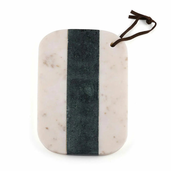 Brandy Green & White Marble Cheese Board