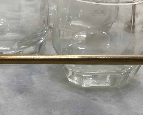 Victorian Brass Gallery Rail - Antique Brass By Hand
