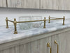Victorian Brass Gallery Rail - Antique Brass By Hand