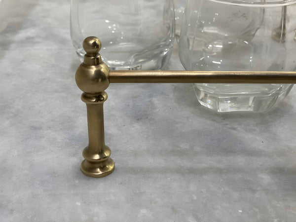 Victorian Brass Gallery Rail - Antique Brass By Hand