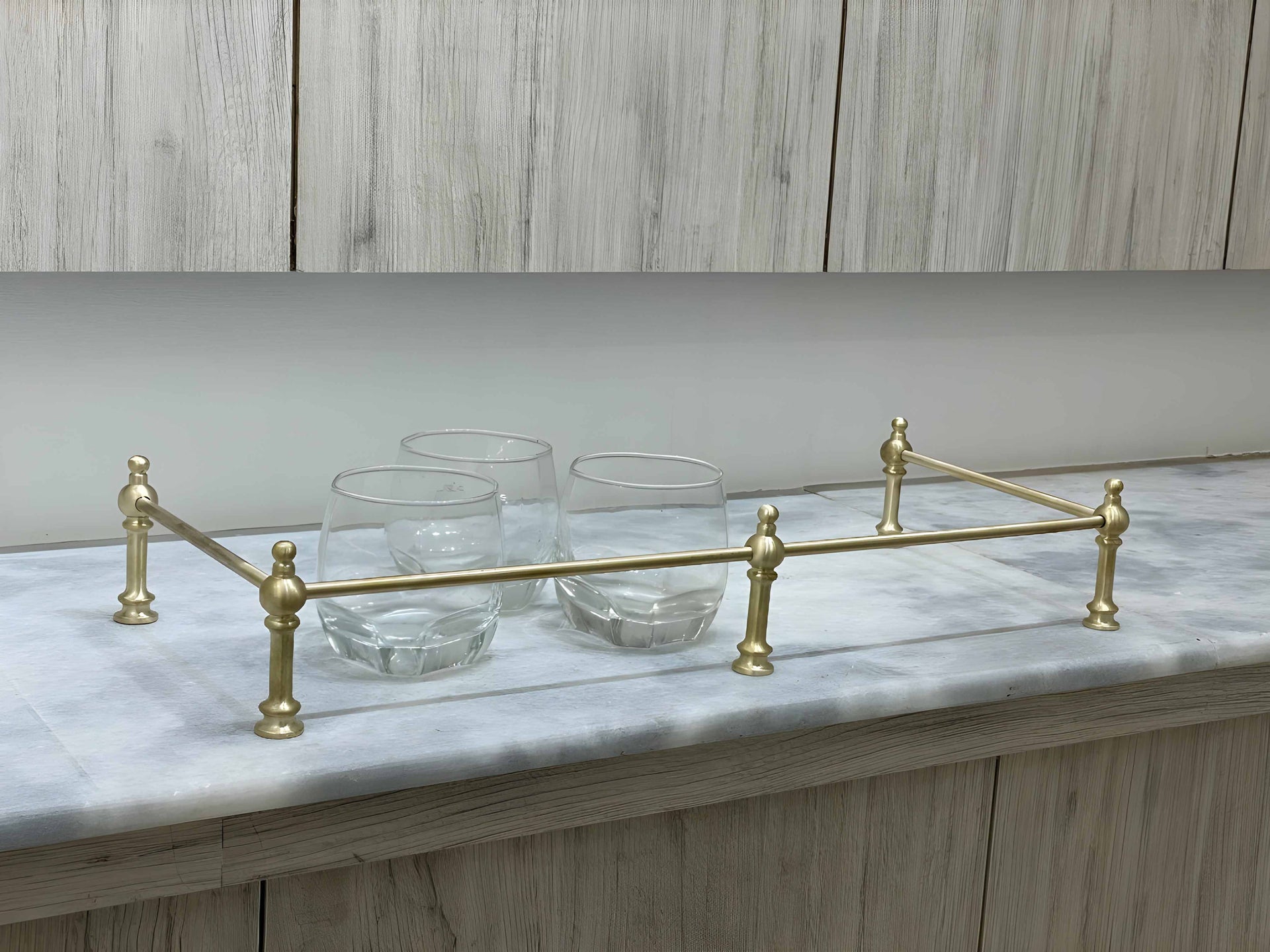 Victorian Brass Gallery Rail - Brushed Brass