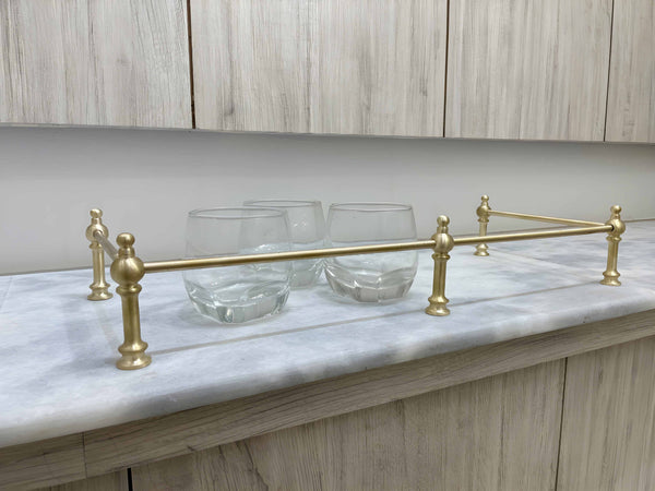 Victorian Brass Gallery Rail - Brushed Brass